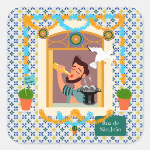 Saint John Portuguese Festa Neighbour Square Sticker