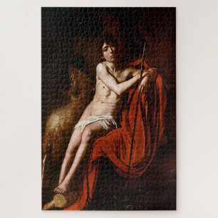 Saint John the Baptist in Wilderness by Caravaggio Jigsaw Puzzle