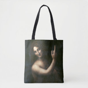 Saint John the Baptist, Leonardo da Vinci Tote Bag