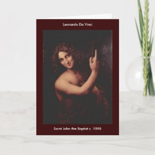 Saint John the Baptist - Personalised - Customised Card