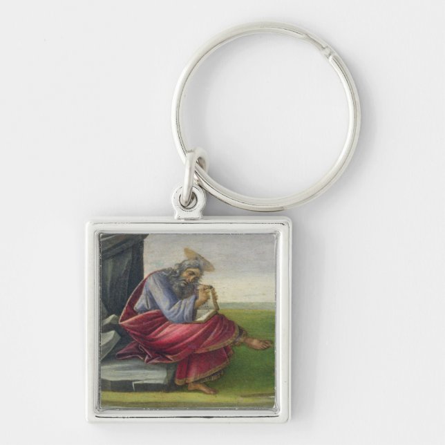 Saint John the Divine on Patmos, Writing the Book Key Ring (Front)