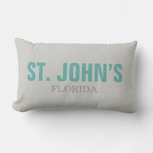 Saint Johns FL Beach Throw Pillow (Front)