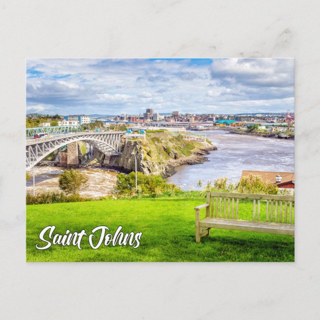 Saint Johns, New Brunswick, Canada Postcard (Front)