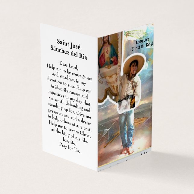 Saint José Sánchez del Rio Pray Card (Outside)