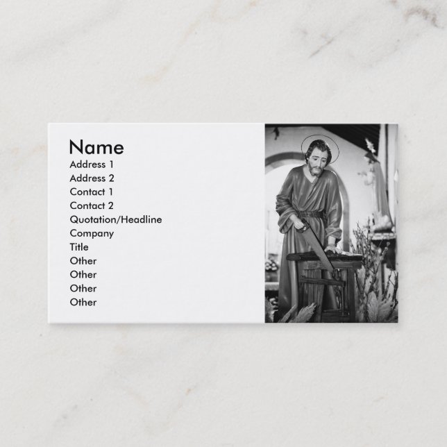 Saint Joseph Business Card (Front)