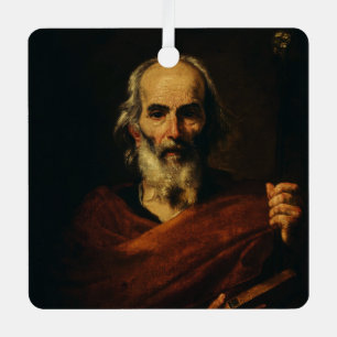 Saint Joseph by Jusepe de Ribera Metal Tree Decoration