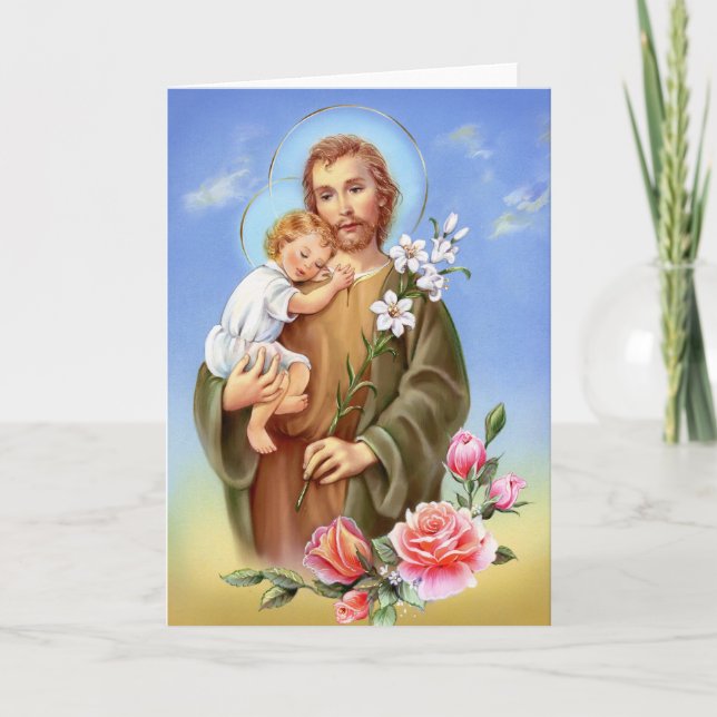 "Saint Joseph feast day" "little saints of spring" Card (Front)