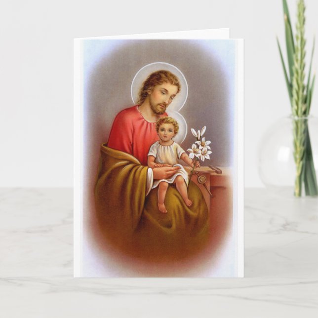 "Saint Joseph feast day" "little saints of spring" Card (Front)