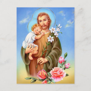 "Saint Joseph feast day" "little saints of spring" Postcard