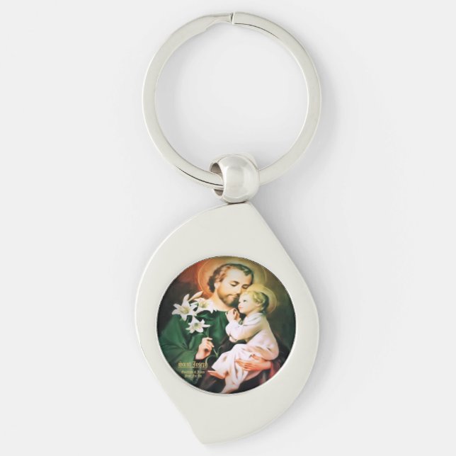 Saint Joseph Guardian of Jesus Key Ring (Front)