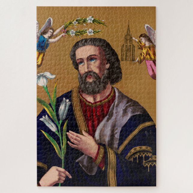 Saint Joseph Guardian of the Holy Family Jigsaw Puzzle (Vertical)