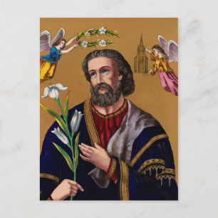 Saint Joseph Guardian of the Holy Family Postcard