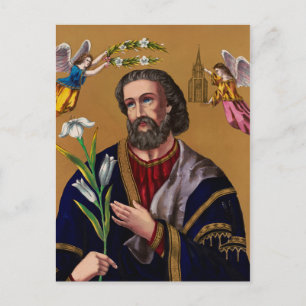 Saint Joseph Guardian of the Holy Family Postcard