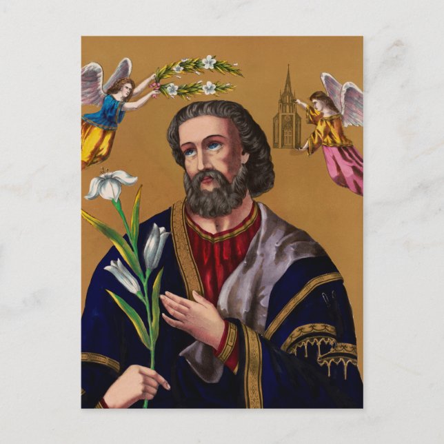 Saint Joseph Guardian of the Holy Family Postcard (Front)