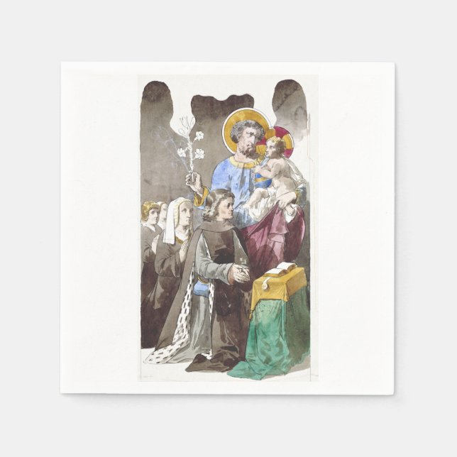 Saint Joseph Patron of the Universal Church Napkin (Front)