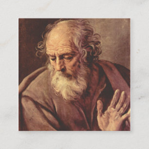 Saint Joseph Portrait Square Business Card
