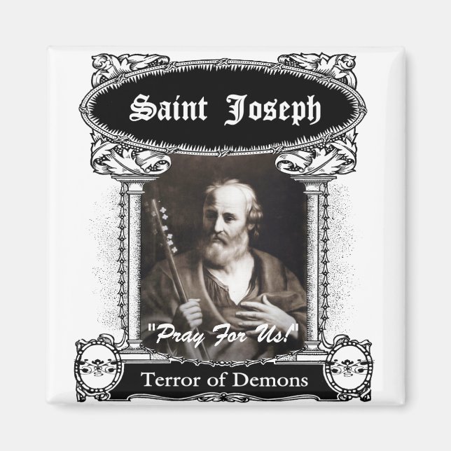 Saint Joseph: Terror of Demons Magnet (Front)