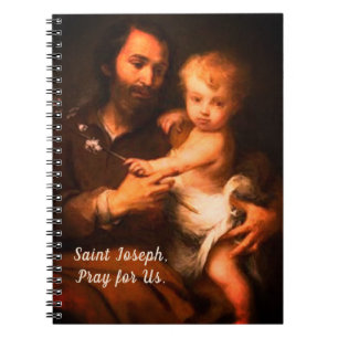 Saint Joseph with Christ Child Notebook