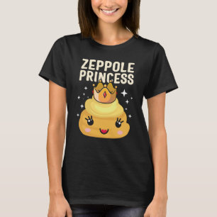 Saint Joseph's Day Zeppole Princess Cute Italian P T-Shirt