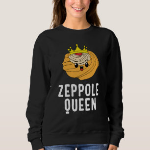 Saint Joseph's Day Zeppole Queen Crown Cute Italia Sweatshirt