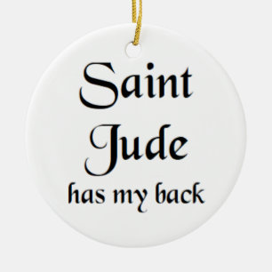 saint jude ceramic tree decoration