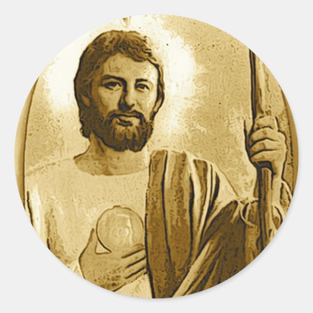 Saint Jude Classic Round Sticker (Front)