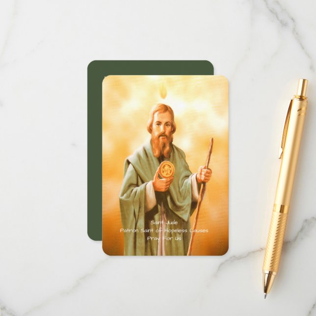 Saint Jude Prayer  Enclosure Card (Front/Back In Situ)