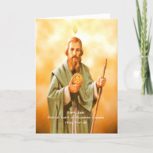 Saint Jude Prayer  Holiday Card