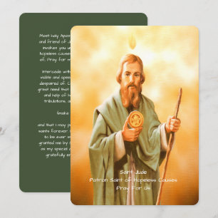 Saint Jude Prayer  Holiday Card