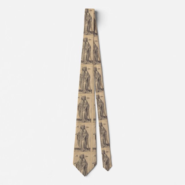 Saint Jude Thaddaeus Apostle Fine Art Necktie (Front)