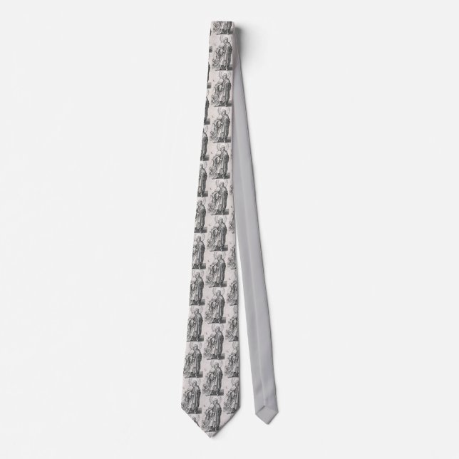 Saint Jude Thaddaeus the Apostle Devotional Fine Tie (Front)