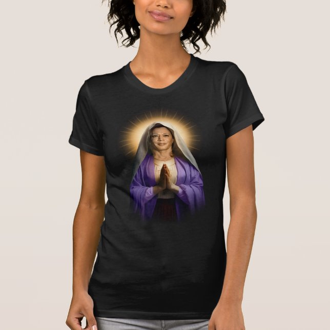 Saint Kamala Harris Prayer Candle T-Shirt (Front)