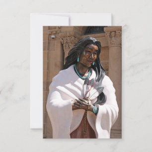 Saint Kateri Tekakwitha Holy Card