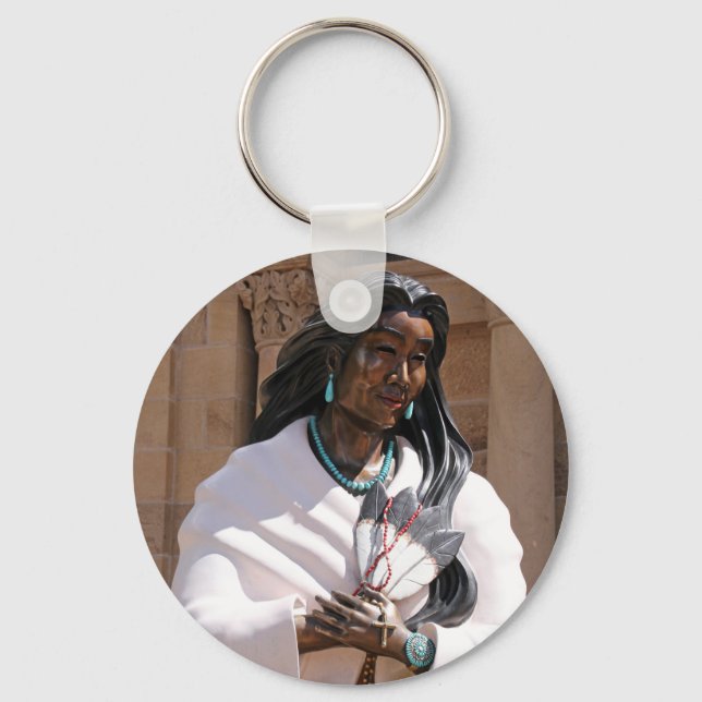 Saint Kateri Tekakwitha Key Ring (Front)