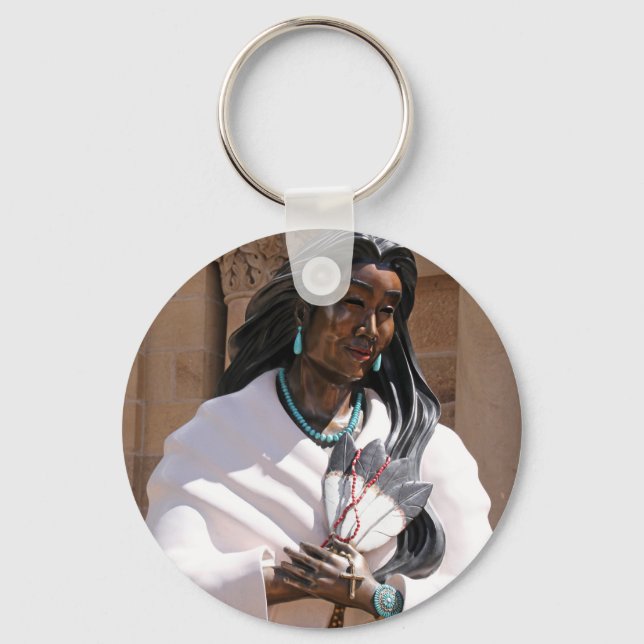 Saint Kateri Tekakwitha Key Ring (Front)