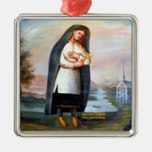 Saint Kateri Tekakwitha Metal Tree Decoration