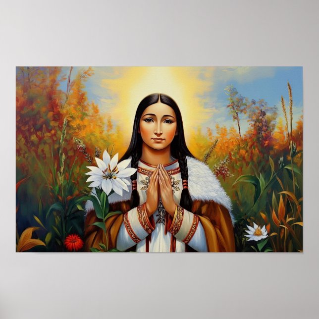 Saint Kateri Tekakwitha Poster (Front)