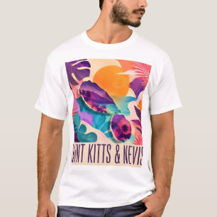 Saint Kitts and Nevis Contemporary Caribbean Colla T-Shirt