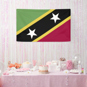 Saint Kitts and Nevis flag Banner