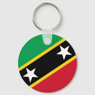 Saint Kitts and Nevis Flag Key Ring