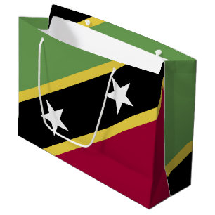 Saint Kitts and Nevis flag Large Gift Bag