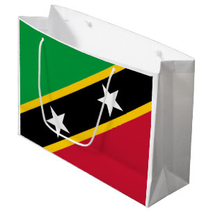Saint Kitts and Nevis Flag Large Gift Bag