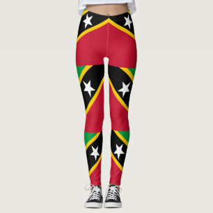 Saint Kitts and Nevis Flag Leggings
