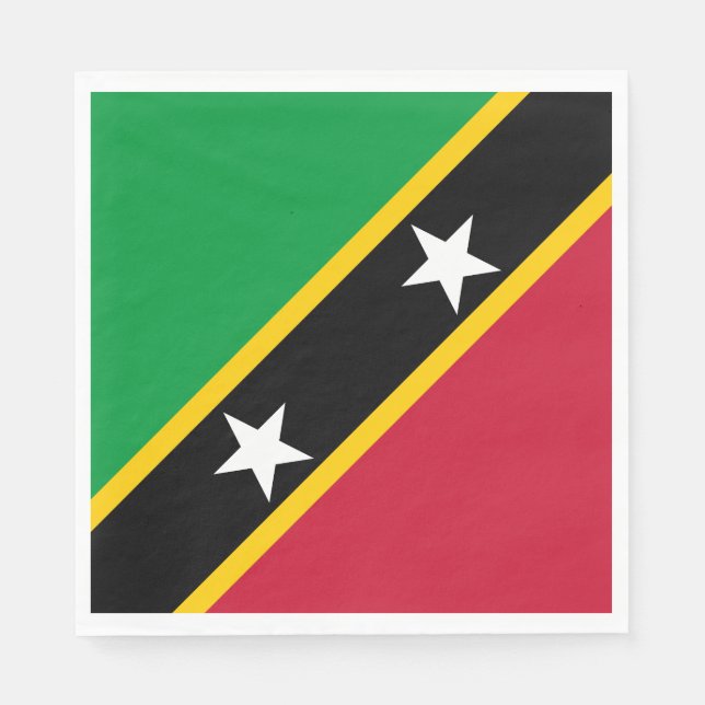 Saint Kitts and Nevis Flag Napkin (Front)