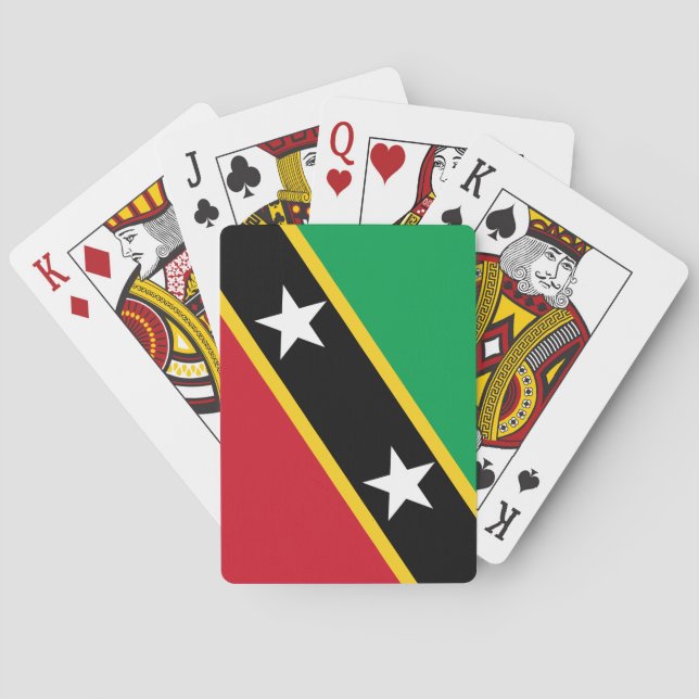 Saint Kitts and Nevis Flag Playing Cards (Back)