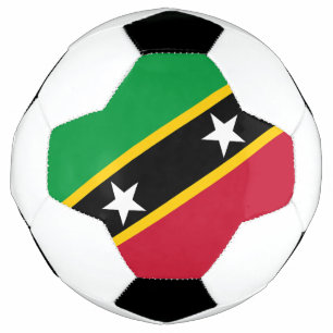 Saint Kitts and Nevis Flag Soccer Ball