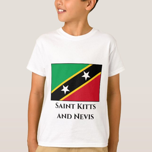 Saint Kitts and Nevis Flag T-Shirt (Front)