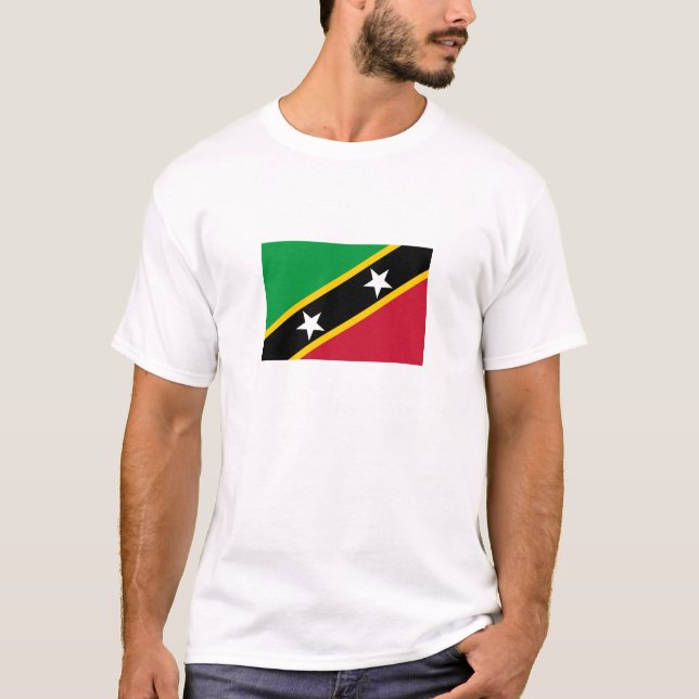 Saint Kitts and Nevis Flag T-Shirt (Front)