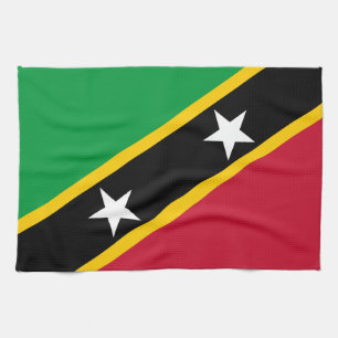 Saint Kitts and Nevis Flag Tea Towel