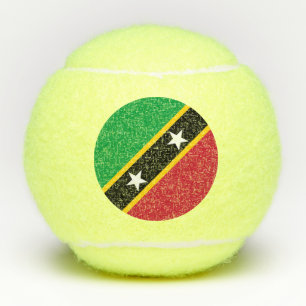 Saint Kitts and Nevis Flag Tennis Balls